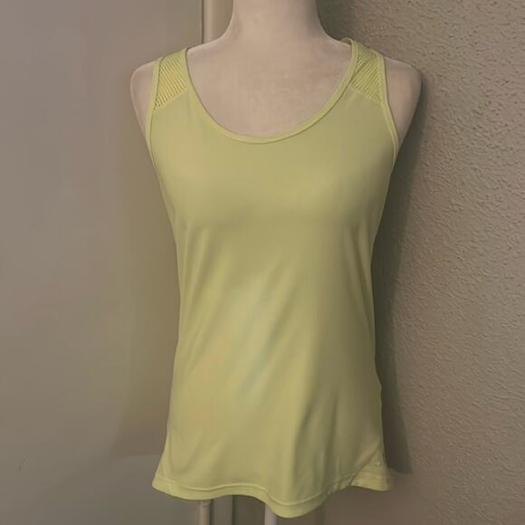 Adidas Racerback Netted Neon Running Tank  L Activewear Athleisure Casual Hiking - Picture 1 of 10